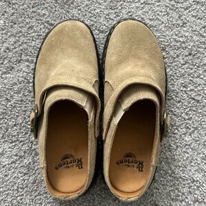 Dr. Martens Tan Suede Shoes